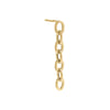 14K Gold / Single Chunky Chain Link Drop Down Stud Earring 14K - Adina Eden's Jewels