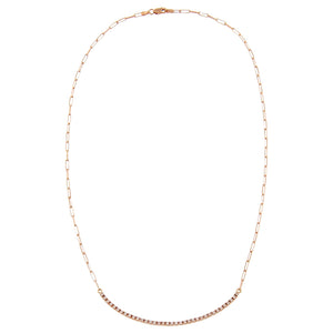  Diamond Tennis Link Necklace 14K - Adina Eden's Jewels