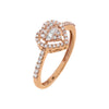  Heart Diamond Illusion Ring 14K - Adina Eden's Jewels