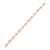 14K Rose Gold Pavé Diamond Mariner Chain Bracelet 18K - Adina Eden's Jewels
