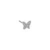  Mini Diamond Butterfly Stud Earring 14K - Adina Eden's Jewels