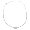  Diamond Illusion Baguette Tennis Necklace 14K - Adina Eden's Jewels