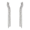 14K White Gold Diamond Tassel Earring 14K - Adina Eden's Jewels