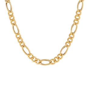 14K Gold Hollow Figaro Necklace 14K - Adina Eden's Jewels