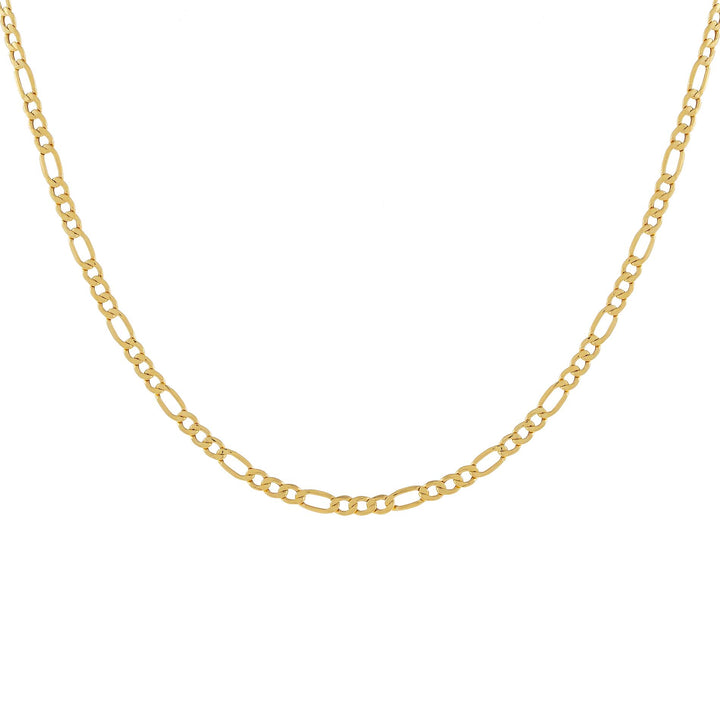 14K Gold / 16" Figaro Necklace 14K - Adina Eden's Jewels