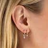  Floating Diamond Huggie Earring 14K - Adina Eden's Jewels