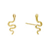 14K Gold / Pair Serpent Stud Earring 14K - Adina Eden's Jewels