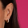  Graduated CZ Huggie Earring - Adina Eden's Jewels