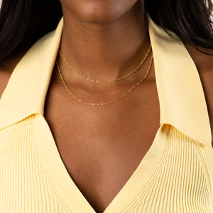  Singapore Chain Necklace 14K - Adina Eden's Jewels