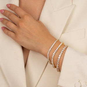  Large Three Prong Tennis Bracelet - Adina Eden's Jewels