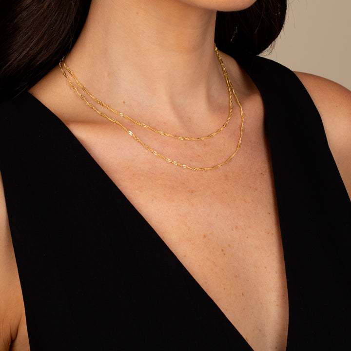  Twist Chain Necklace 14K - Adina Eden's Jewels