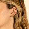  Baby Curb Link Huggie Earring 14K - Adina Eden's Jewels