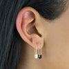  Enamel Safety Pin Earring 14K - Adina Eden's Jewels