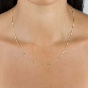  Thin Multi Bar Necklace 14K - Adina Eden's Jewels