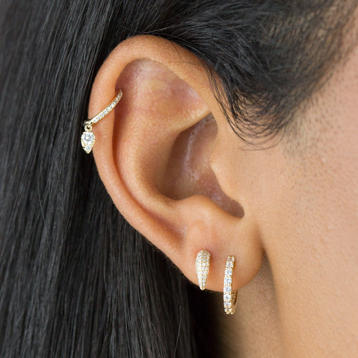  Diamond Claw Stud Earring 14K - Adina Eden's Jewels