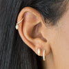  CZ Cartilage Huggie Earring 14K - Adina Eden's Jewels
