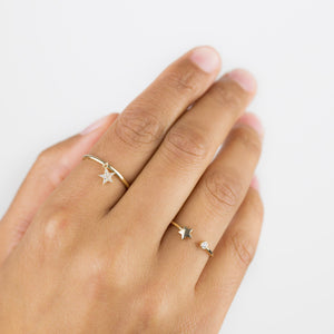  CZ Star Ring 14K - Adina Eden's Jewels