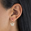  Diamond Dainty Butterfly Huggie Earring 14K - Adina Eden's Jewels