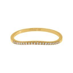  Diamond Curved Ring 14k - Adina Eden's Jewels
