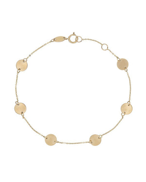 14K Gold Multi-Disc Choker 14K - Adina Eden's Jewels