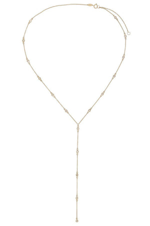 14K Gold Olivia Lariat 14K - Adina Eden's Jewels