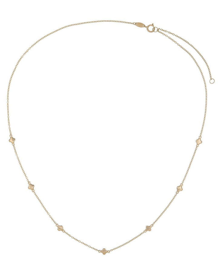  Clover Necklace 14K - Adina Eden's Jewels