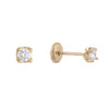 14K Gold CZ Stud Earring 14K - Adina Eden's Jewels