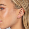  Rounded High Polished Huggie 
Earring 14K - Adina Eden's Jewels