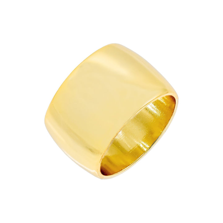 Gold / 6 Wide Solid Ring - Adina Eden's Jewels