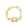 14K Gold / 7 Diamond Link Ring 14K - Adina Eden's Jewels