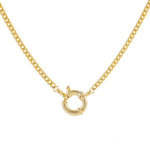 Gold Toggle Cuban Chain Necklace - Adina Eden's Jewels