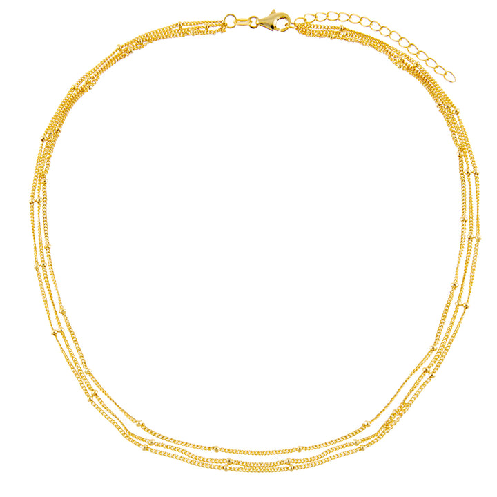  Multi Ball Chain Necklace - Adina Eden's Jewels