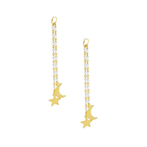  Celestial Enamel Beaded Earring Charm - Adina Eden's Jewels