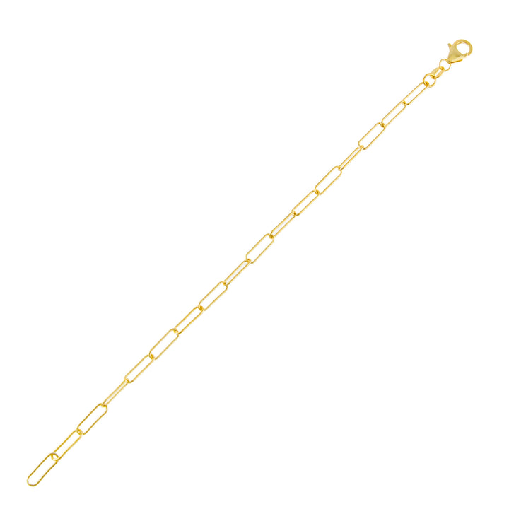 Gold Oval Link Bracelet - Adina Eden's Jewels