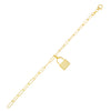Gold Lock Link Bracelet - Adina Eden's Jewels