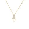 Gold Pavé Clasp Singapore Chain Necklace - Adina Eden's Jewels