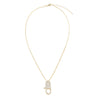  Pavé Clasp Singapore Chain Necklace - Adina Eden's Jewels