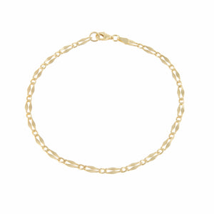 Gold Mariner Link Anklet - Adina Eden's Jewels