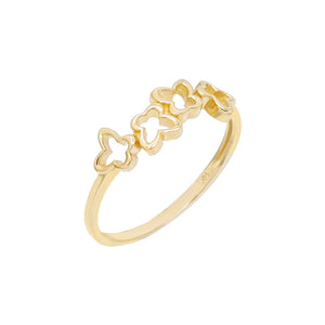 14K Gold / 6 Open Butterflies Ring 14K - Adina Eden's Jewels