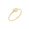 14K Gold / 7 Solid Heart Ring 14K - Adina Eden's Jewels