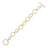 Gold Pavé Multi Toggle Chain Bracelet - Adina Eden's Jewels