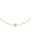 Pearl White Square Pearl Link Choker - Adina Eden's Jewels