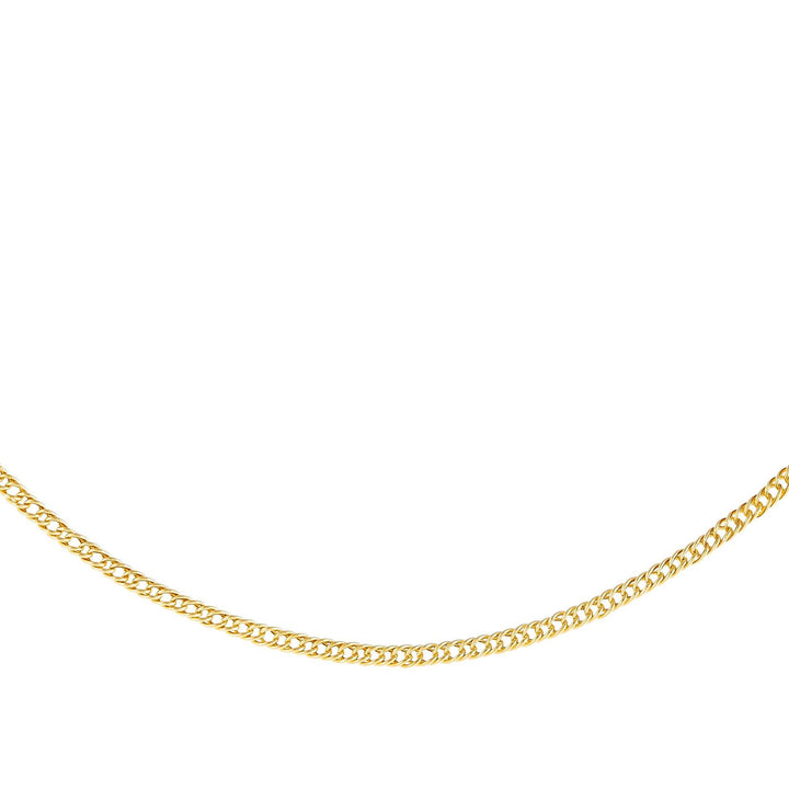 14K Gold Double Curb Necklace 14K - Adina Eden's Jewels