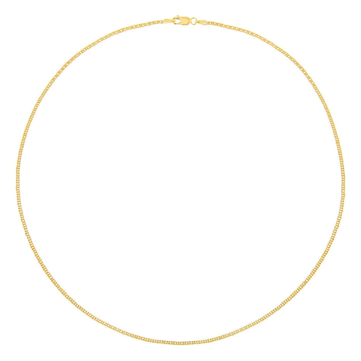  Double Curb Necklace 14K - Adina Eden's Jewels