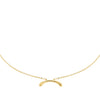 Gold Stretched Cowhorn Necklace - Adina Eden's Jewels