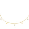 Gold Dangling Stars Figaro Necklace - Adina Eden's Jewels