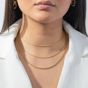  Three In One Mesh Chain Necklace - Adina Eden's Jewels