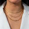  Three In One Oval Chain Necklace - Adina Eden's Jewels