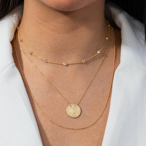  Mixed Chain Coin Necklace - Adina Eden's Jewels