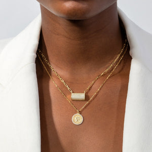  Wide Bar Link Necklace - Adina Eden's Jewels